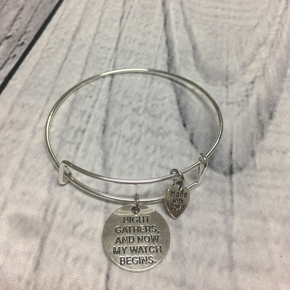 Stainless steel game of thrones charm bracelet